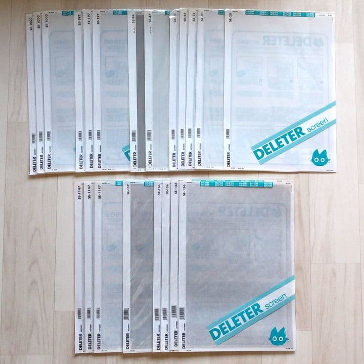 スクリーントーン　124枚セット＋おまけ　デリーター、IC、MAXON 他