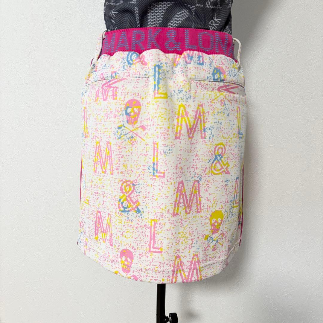 新品タグ付き✨MARK＆LONAストレッチスカート 総柄ピンクM