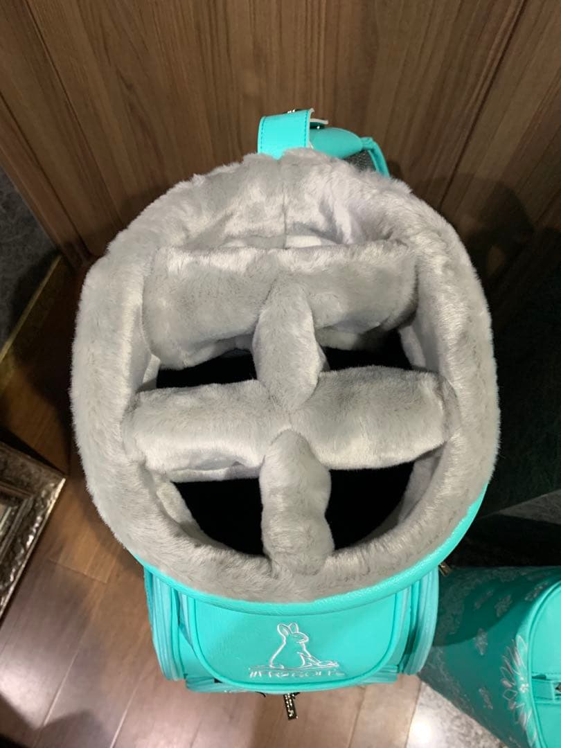 #fr2ゴルフ　沖縄限定　キャディバッグ ティファニーブルー　ペイズリー柄