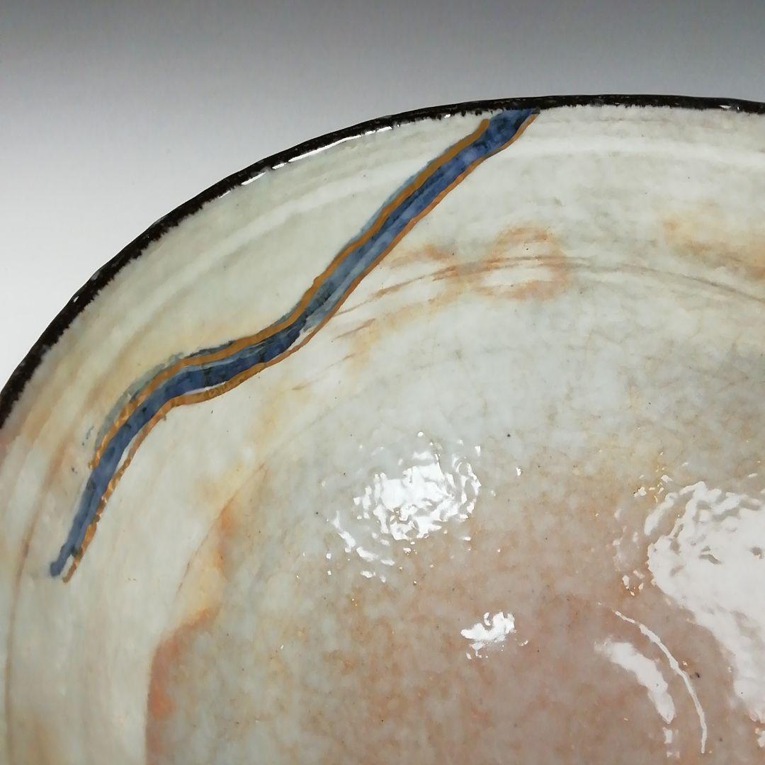 Ｗ２００　茶碗　『風神』『浅見与し三 造』　共箱　抹茶碗　茶道具