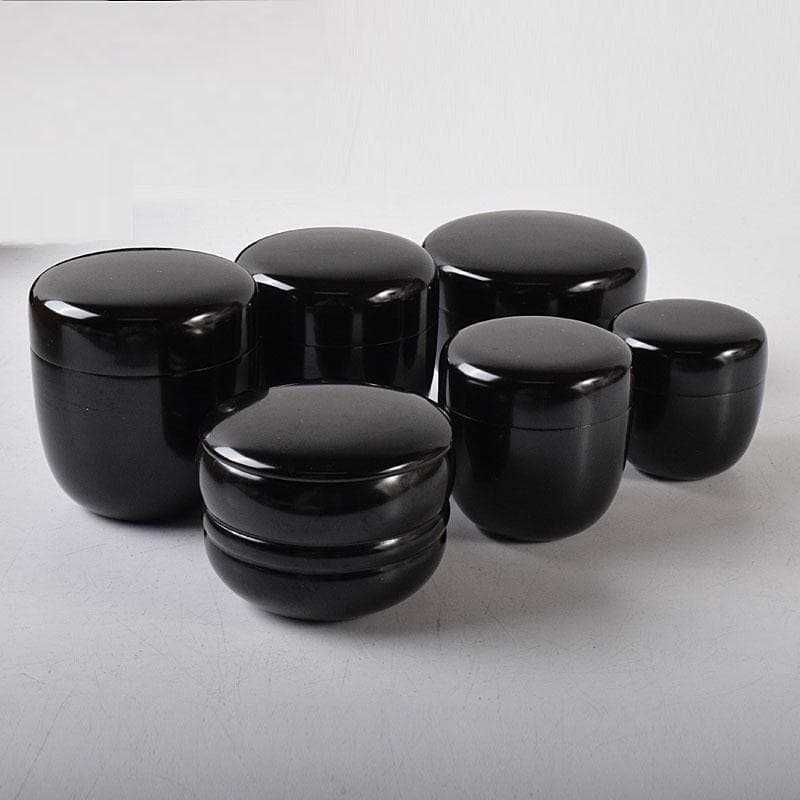 茶道具　黒漆　十二器棗　仙叟　時代箱　F　R8089C