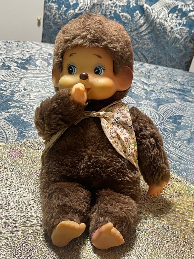 ぬいぐるみ VINTAGE MONCHICHI BLUE EYES