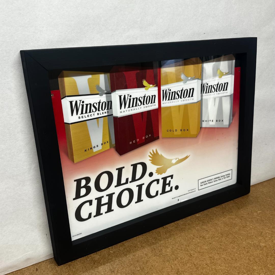 Winston（ウィンストン）BOLD CHOICE アメリカコンビニ広告サイン