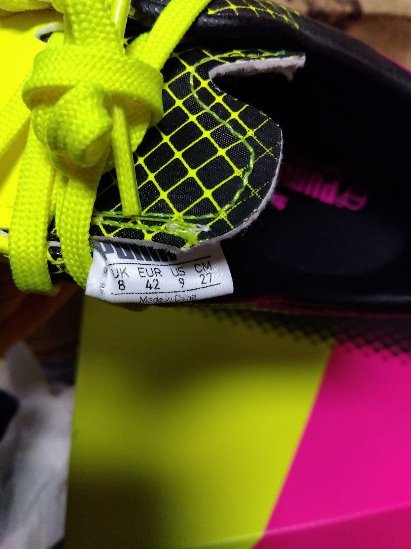 プーマ　エヴォスピード EVO SP シューズ ピンク/イエロー