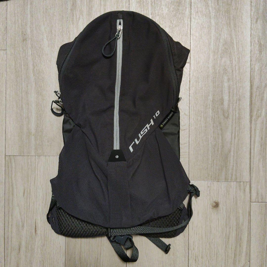 パーゴワークス RUSH 10 バックパック 黒