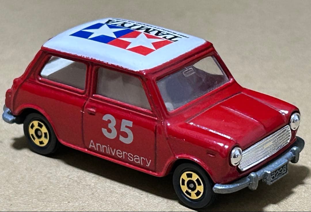 トミカ 青箱 ミニクーパー クリヤマ模型 タミヤ 赤
