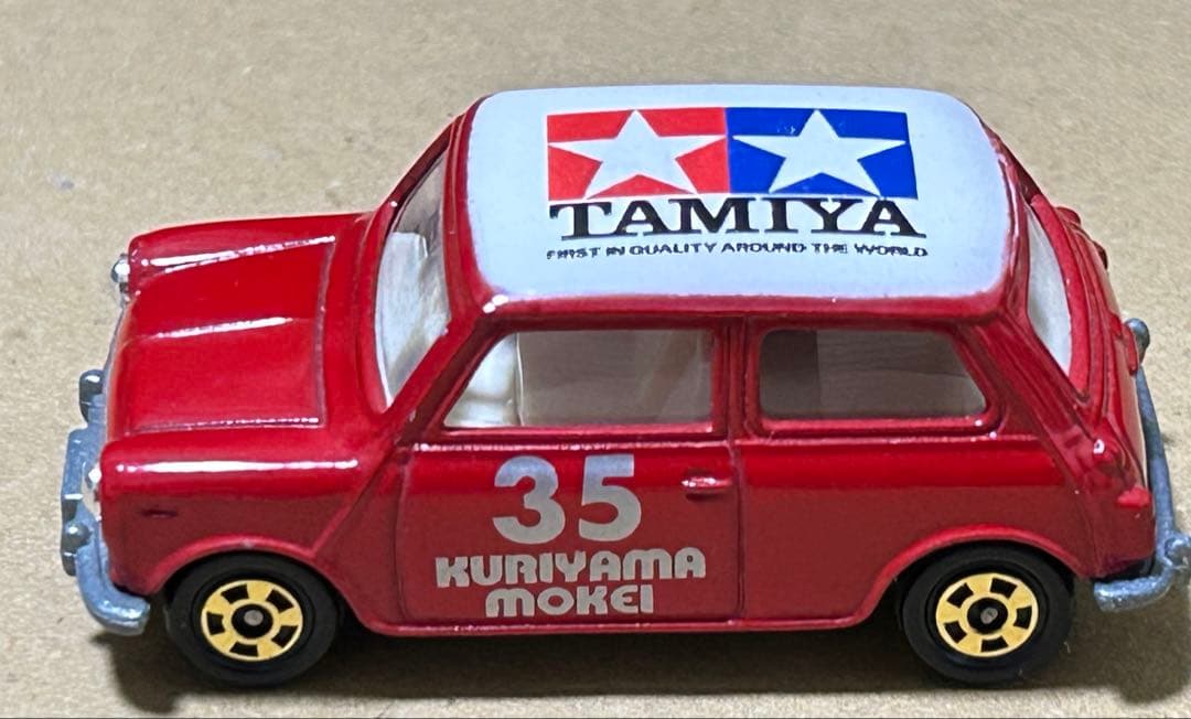 トミカ 青箱 ミニクーパー クリヤマ模型 タミヤ 赤