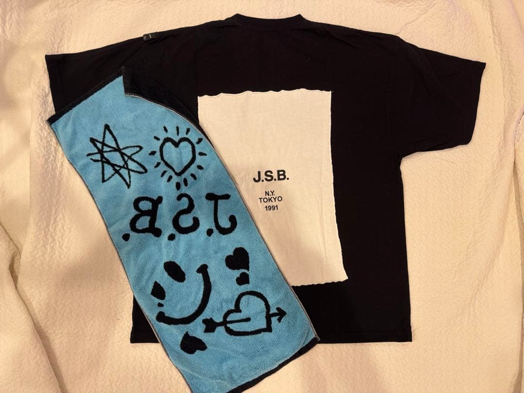 J.S.B. Tシャツ Mサイズ 黒 タオル付き