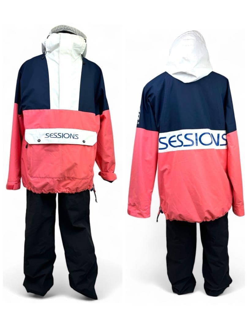【極美品】SESSIONS スノーボードウェア 上下セット メンズL/LLサイズ