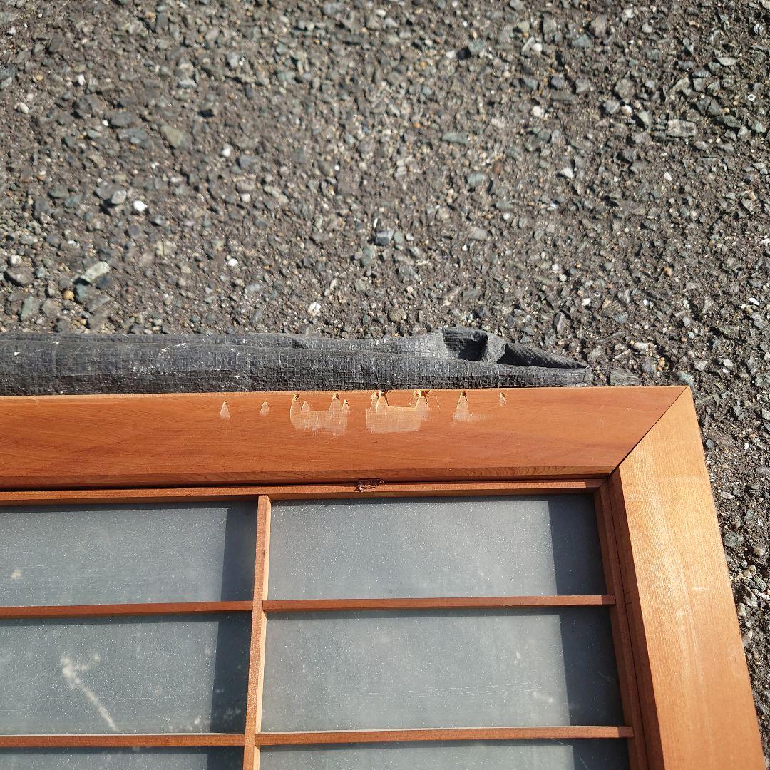 木製腰つき彫刻書院ガラスパネル付