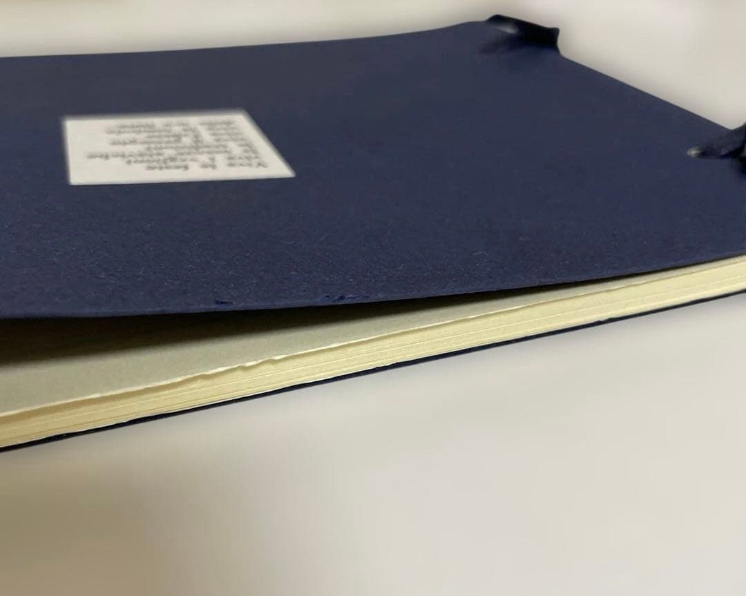 【匿名配送】未使用　ネイビー アドレス帳　文房具　年代物　レトロ