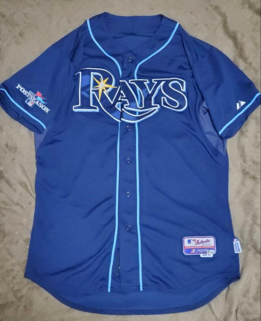 【2月SALE】MLB実使用　ウェズリー・ライト球団支給ユニホーム　レイズ