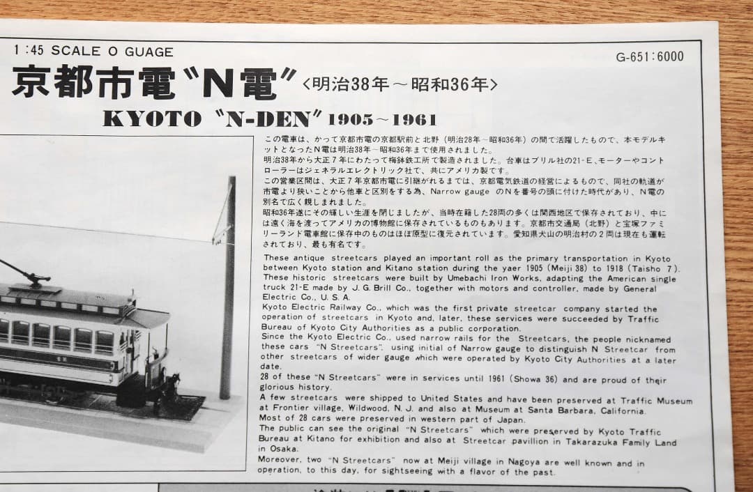 京都市電 'N電'／グンゼ産業／ヴィンテージ品