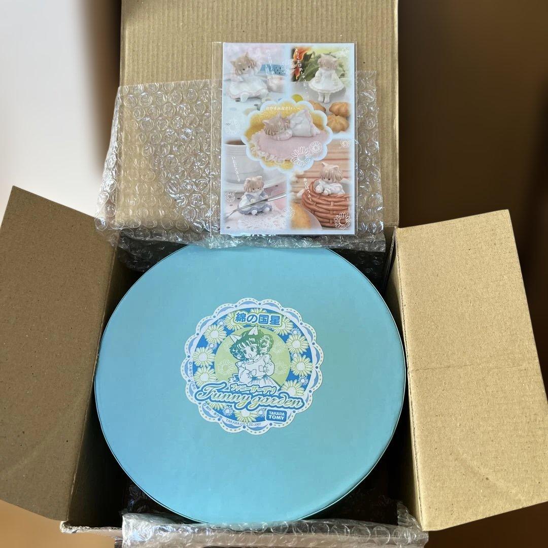 新品　綿の国星　ファニーガーデン 陶器製のチビ猫ちゃん 5体セット