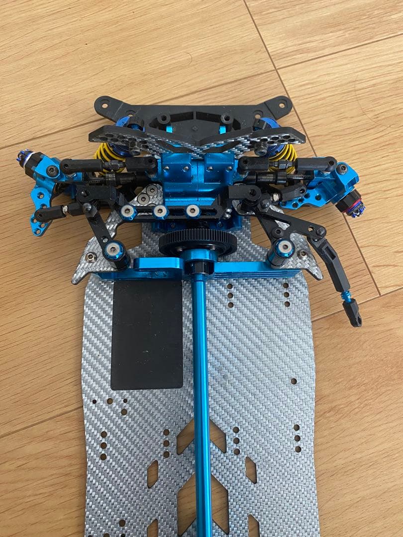 OTA Zeon IV .RCカーシャーシ 青 カーボンファイバー