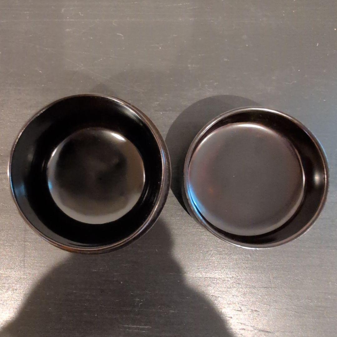 茶道具　桐柾茶通箱　木製漆棗二点　計三点