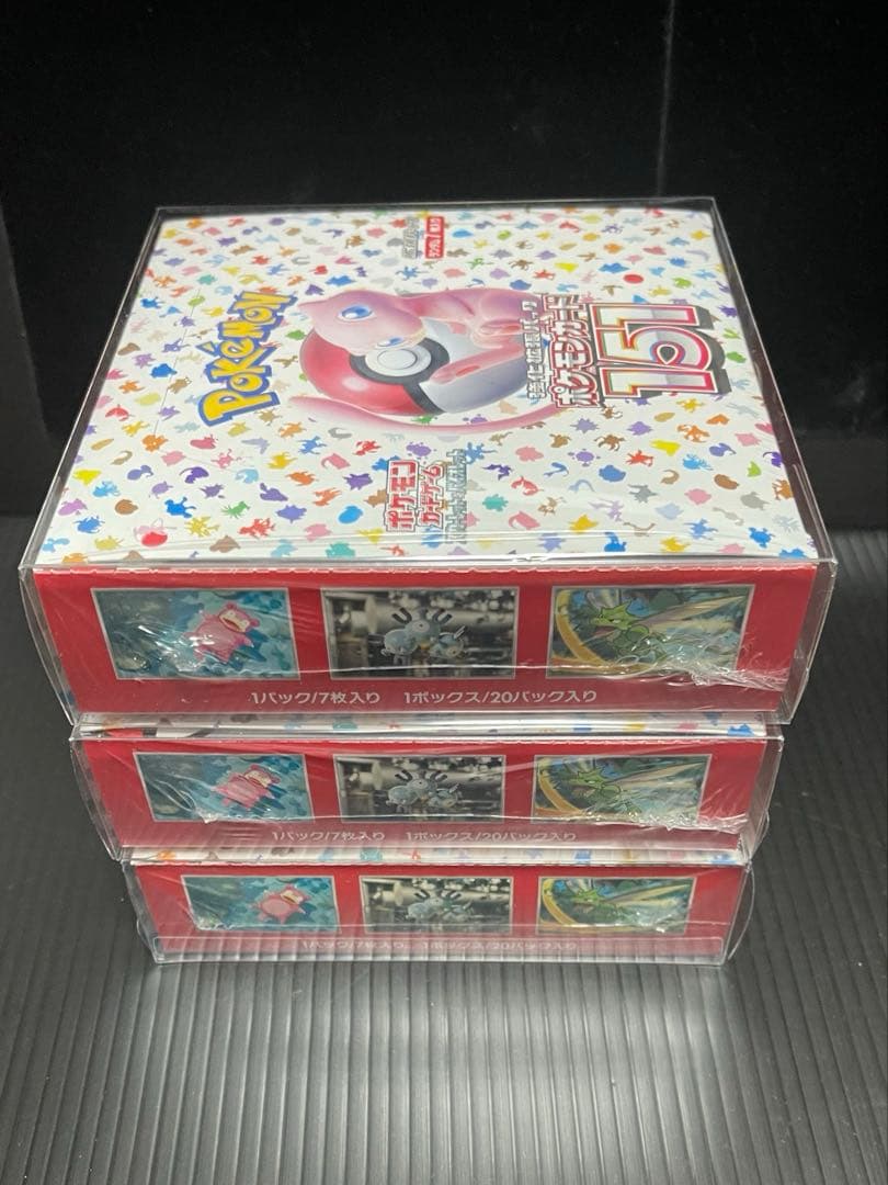 ポケモンカード151 3BOX 未開封シュリンク付き