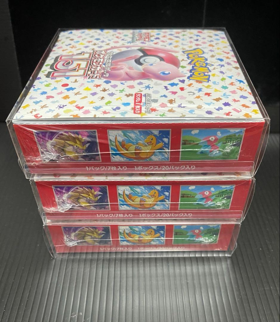 ポケモンカード151 3BOX 未開封シュリンク付き