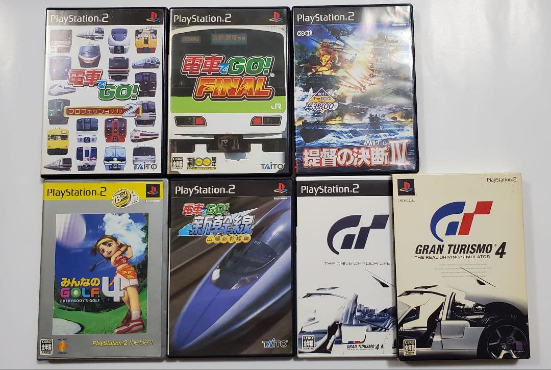PS2ゲームセット16枚 電車でGO! グランツーリスモ4 他