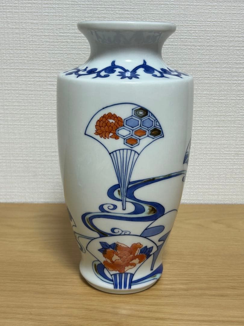 ▪️鍋島魯山★花瓶★陶器花瓶★木箱付き