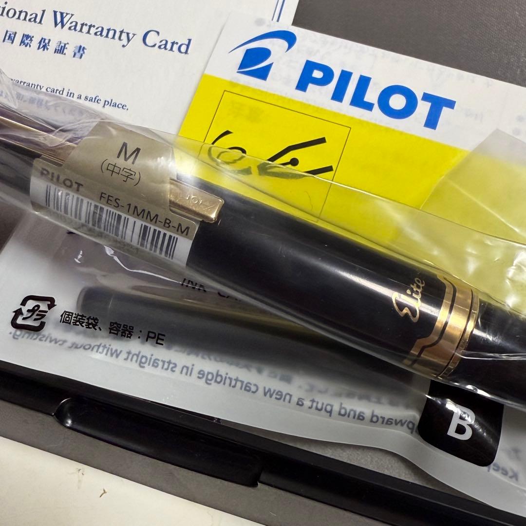【未開封】パイロット万年筆 ブラック 中字 FES-1MM-B-M/14K
