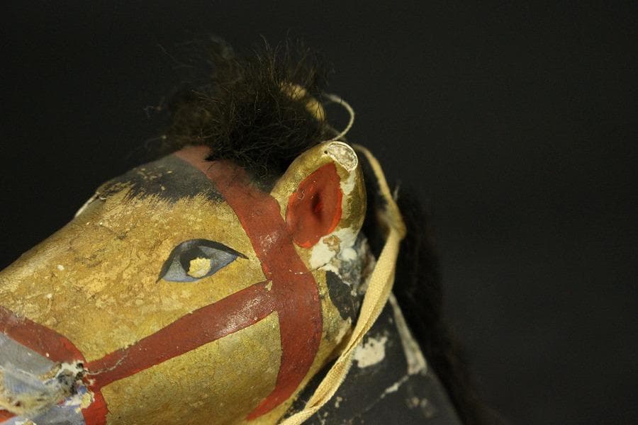 古い 御所人形 大小 二件 時代物(ZE671)