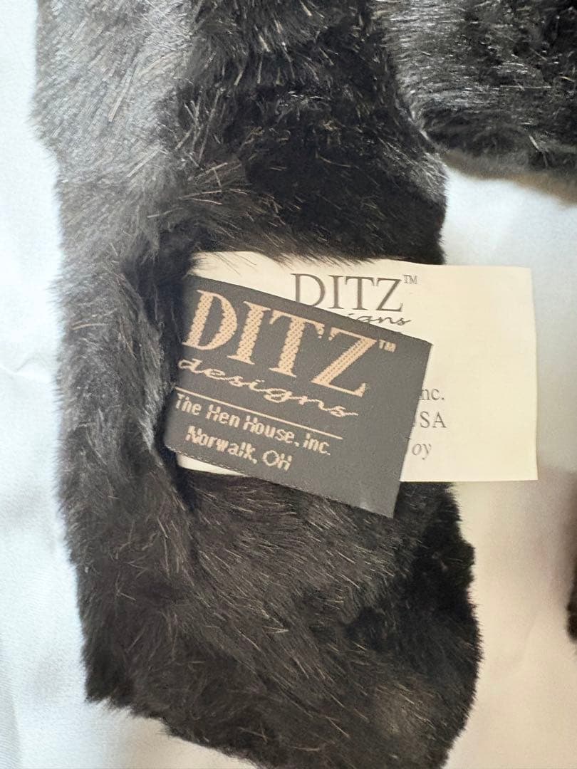 DITZ クマぬいぐるみ 黒