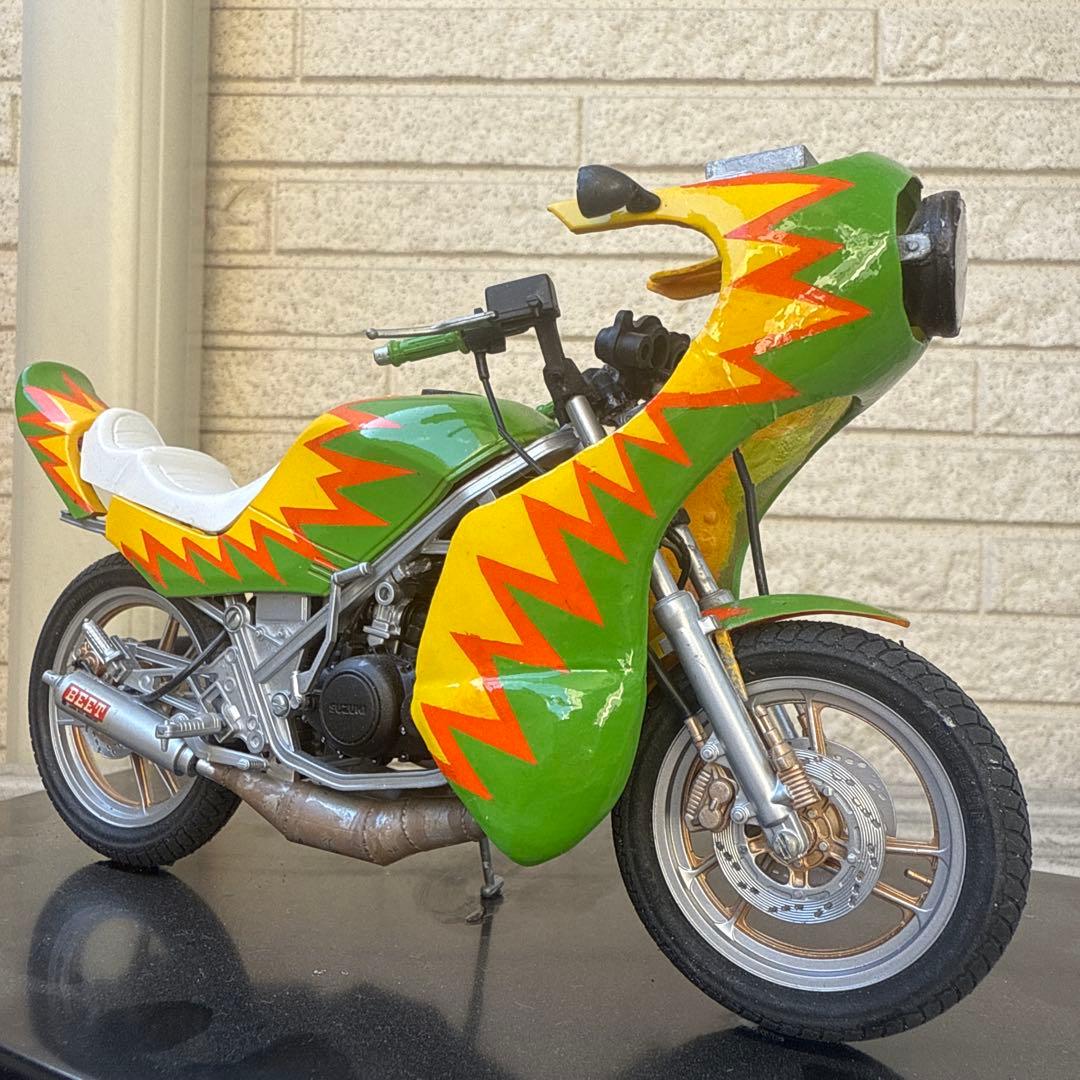 俺のマシン　RG250R 完成品　当時物　旧車會　暴走族　爆発カラー　1/12