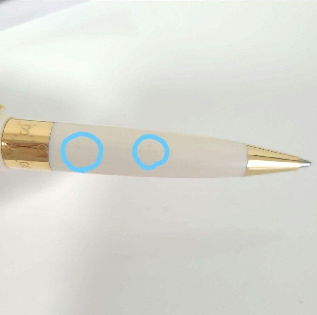 専用ケース 説明書付き GUCCI ボールペン ホワイト ゴールド