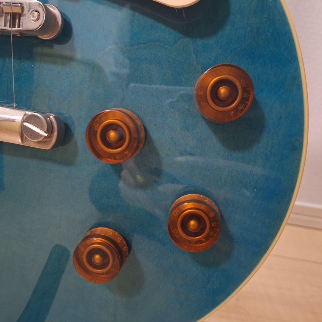 Yasikei エレキギター HISTORY ターコイズブルー レスポール