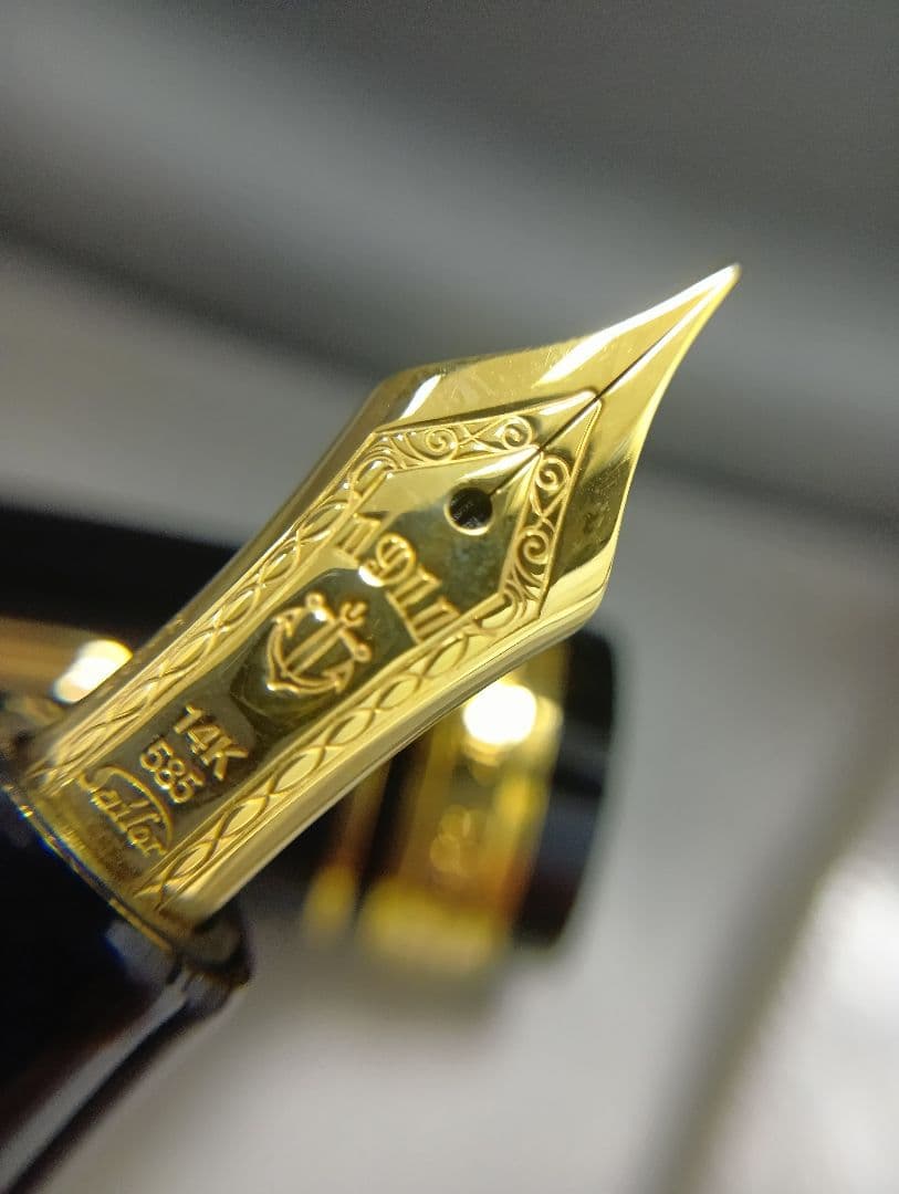 SAILOR 黒 万年筆 専用ケース付き