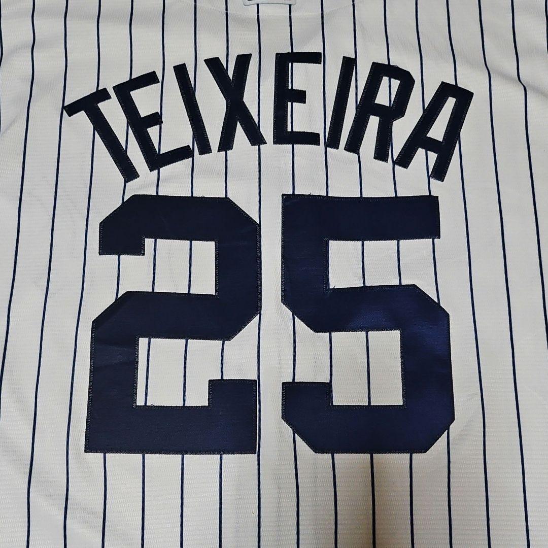 Majestic MLBゲームシャツ ユニフォーム ヤンキース マークテシェイラ