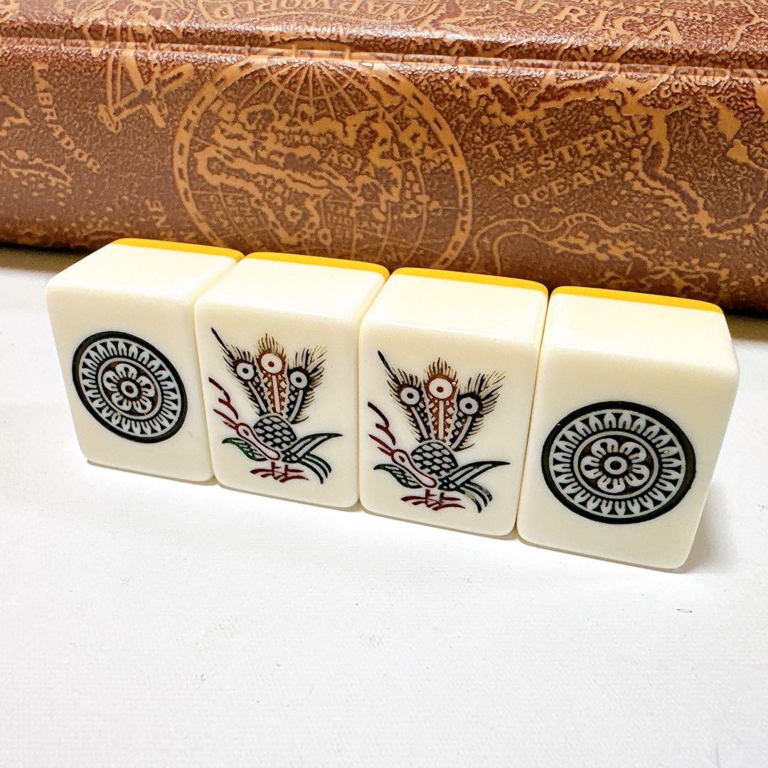 希少品 麻雀牌 関東書体 金牌 金彩 三枚羽根