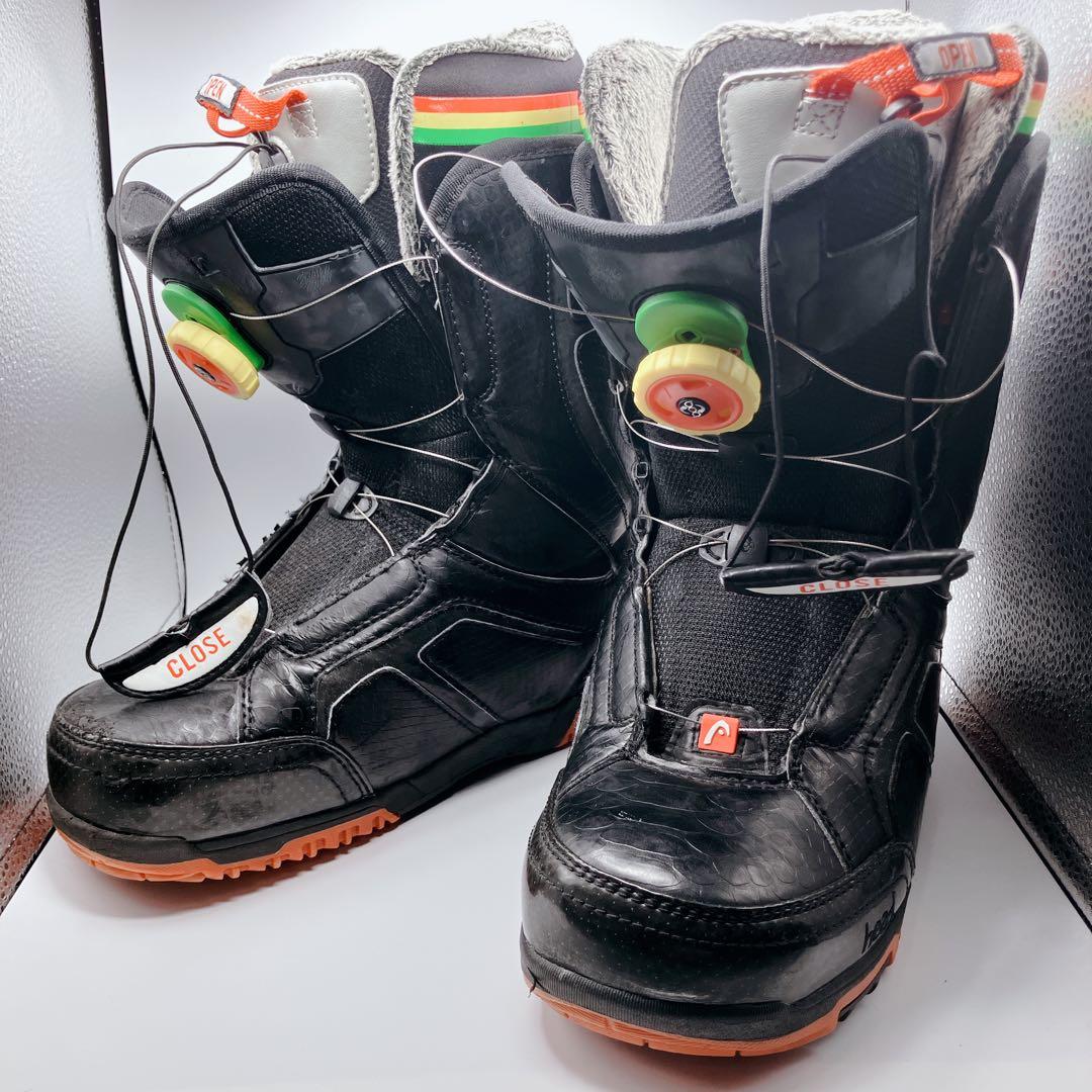 HEAD 26cm〜26.5cmスノーボードブーツ　ブラック　BOA　ボア