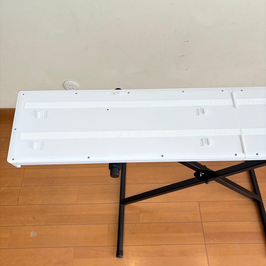 【美品・スタンド/椅子付属】折りたたみ式 充電式 88鍵盤 電子ピアノ