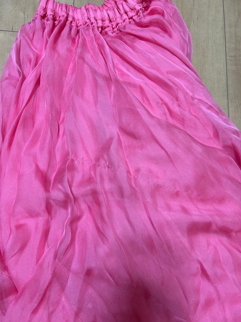 ベリーダンス衣装　ブラ、ベルト、スカート、サーモンピンク色