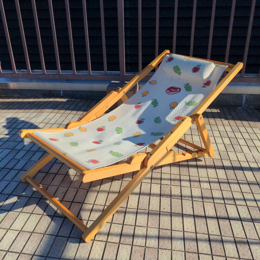 meiji GUMMI ビーチチェア 明治製菓 MEIJI メイジ 珍しいお品物