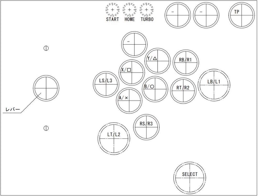【CPC-LSF】アーケードコントローラー　アケコン　自作　スト6仕様　ブラック