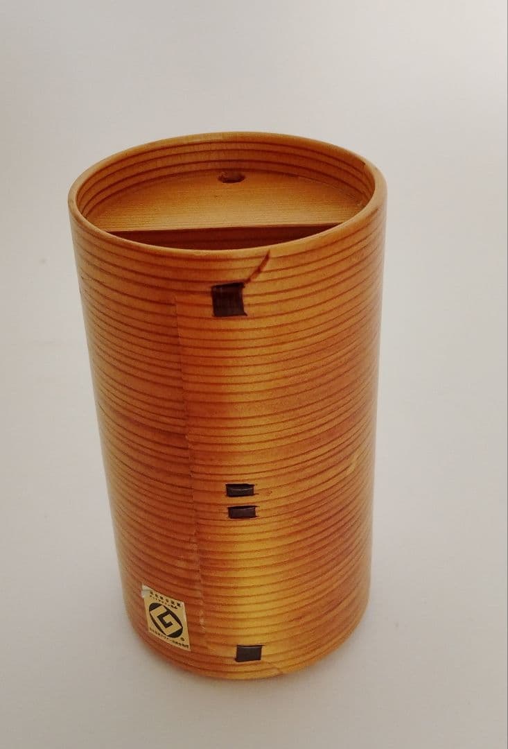 秋田杉 栗久 曲げわっぱ 冷酒器6点セット/20年経年の艶