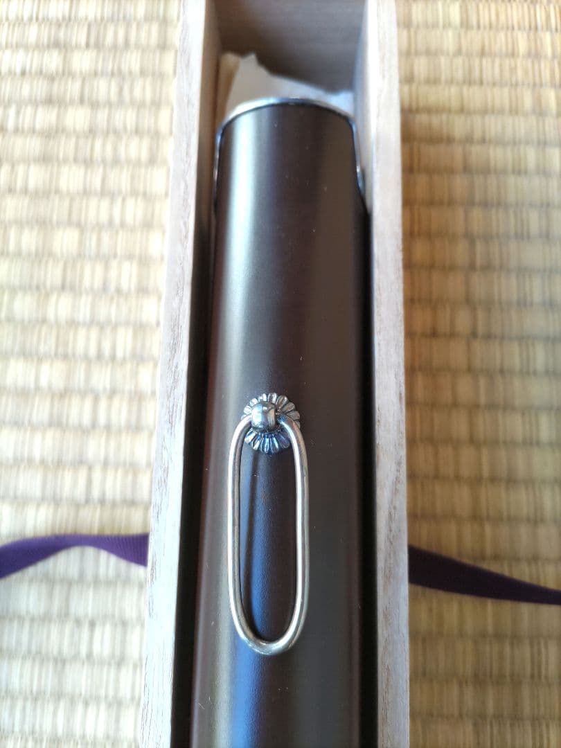 茶道具 掛花入 南蛮鉄 中川浄益 即中斎書付 NO636