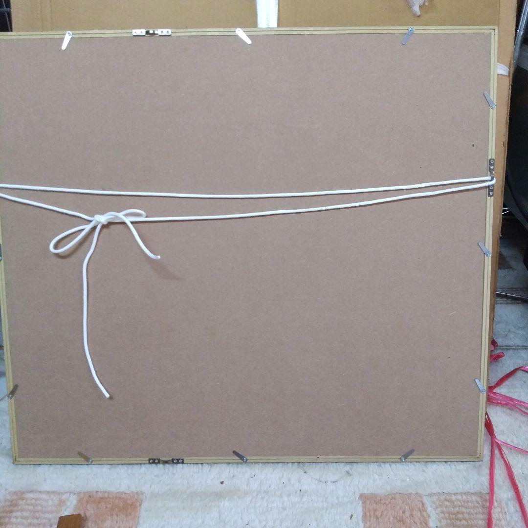 F１０号 紫陽花保田三友紀の水彩画、木製新品額縁付き