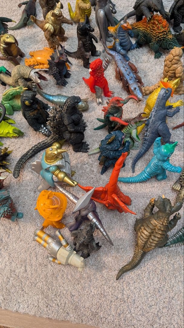 【まとめ売り】ゴジラ ウルトラマン 怪獣 フィギュア 当時物