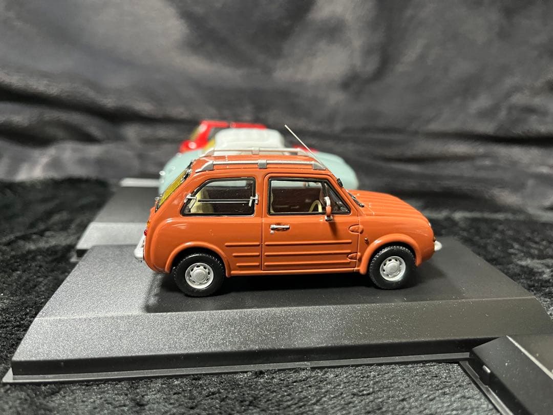 箱有　4台　京商　日産　PAO パオ　オリーブ　オレンジ　フィガロ　Be-1