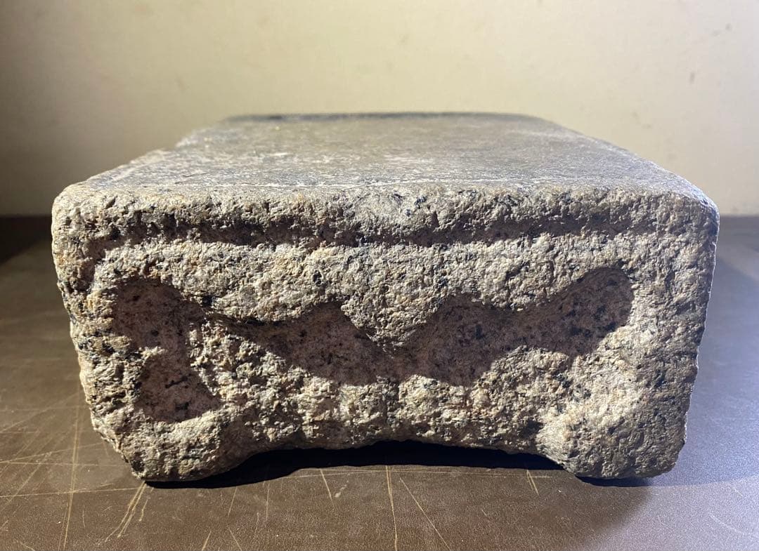 李朝アンティーク　自然石　硯 ・飾り台　花台・香台　ヴィンテージ　レア