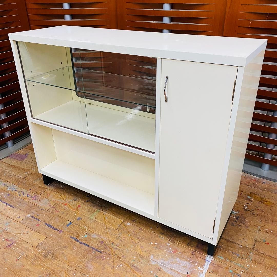 ショーケース 店舗什器 ディスプレイ 展示棚 飾り棚 店舗用レジ台 昭和レトロ