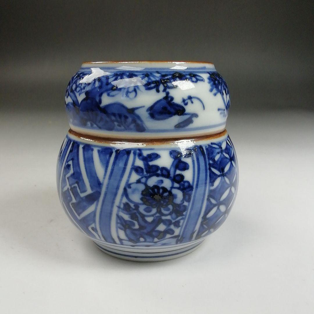 Ｗ２１４　皆具　『青華　祥瑞写　台子皆具』『高野昭阿弥 造』　共箱　茶道具