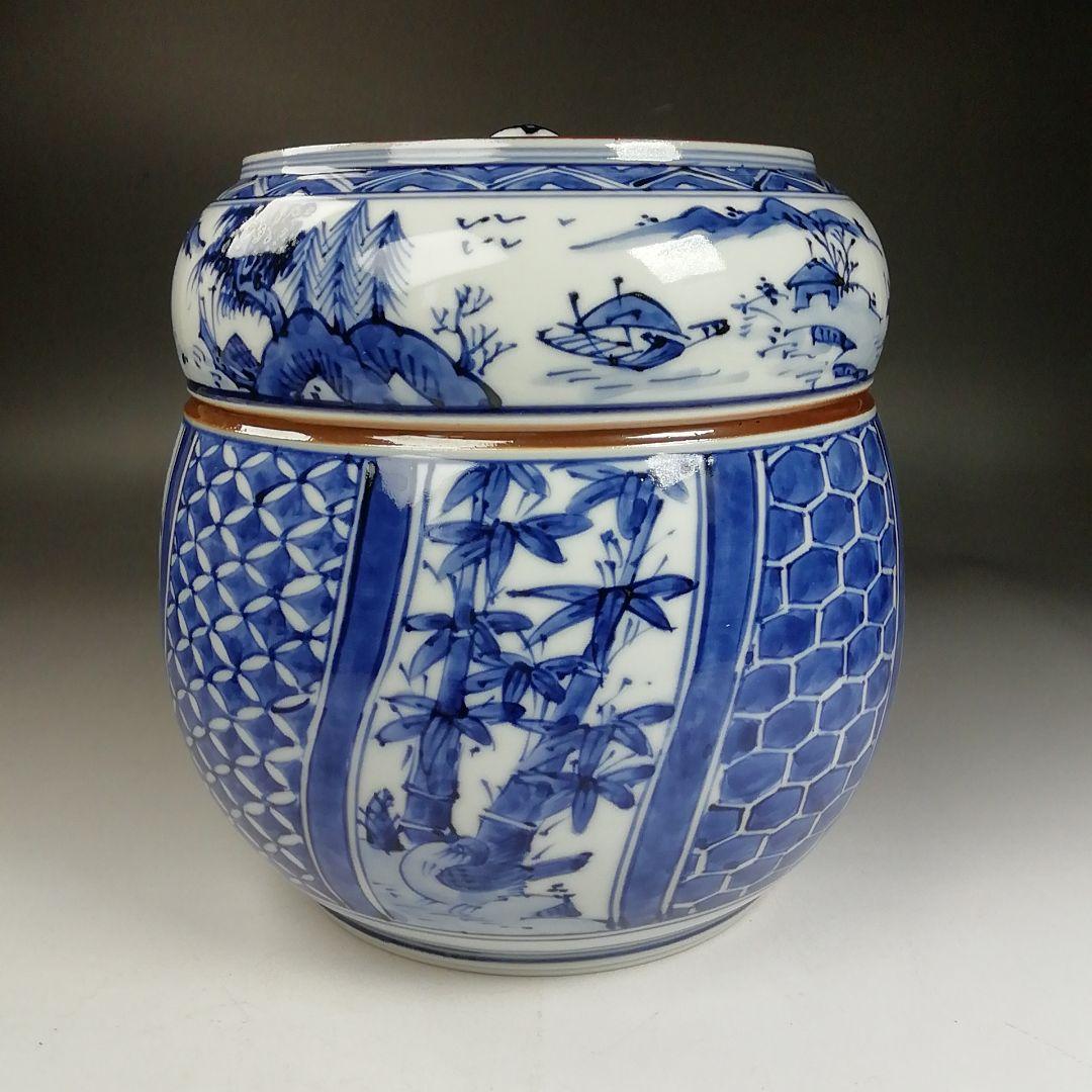 Ｗ２１４　皆具　『青華　祥瑞写　台子皆具』『高野昭阿弥 造』　共箱　茶道具