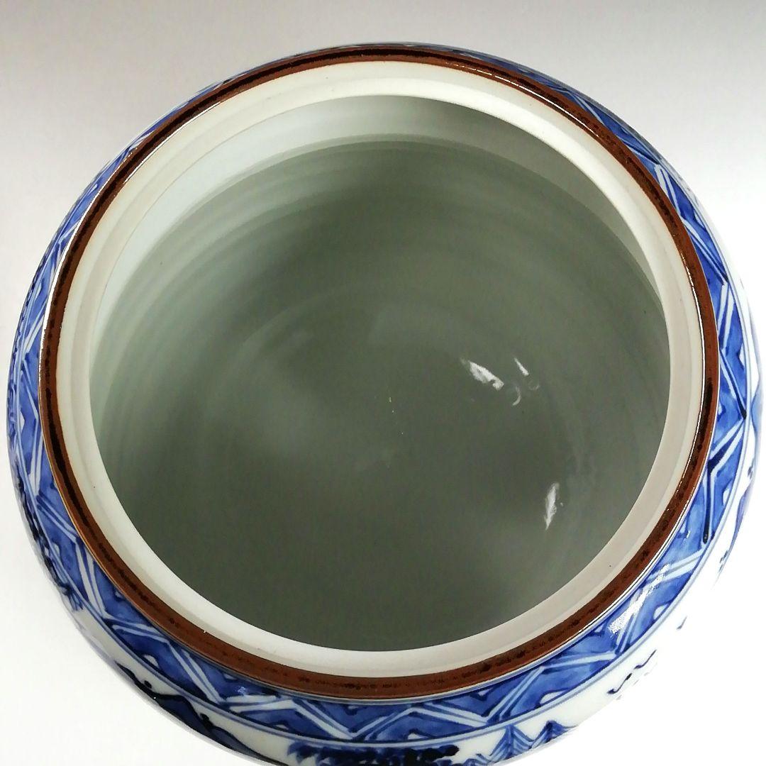 Ｗ２１４　皆具　『青華　祥瑞写　台子皆具』『高野昭阿弥 造』　共箱　茶道具