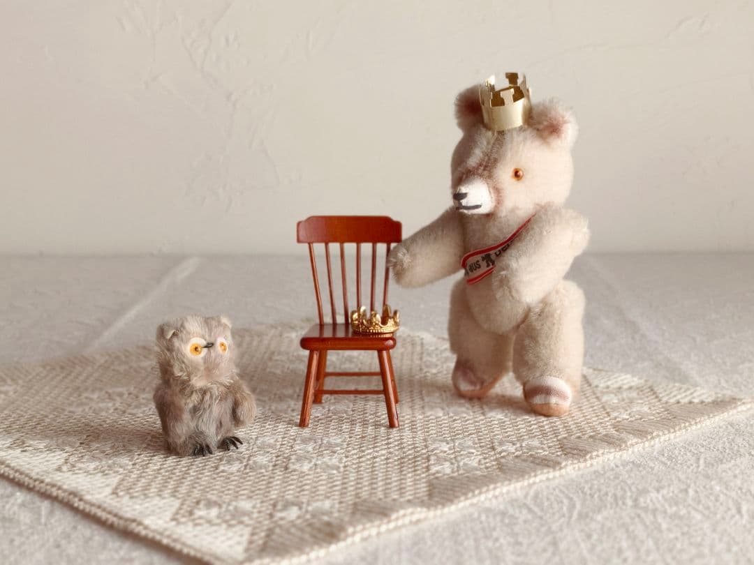 * vintage owl ❀ * もふもふ フクロウさん