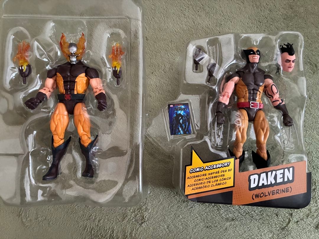 マーベルレジェンド　ヘルヴァリン　ダケン　セット　開封品　ウルヴァリン　箱痛み